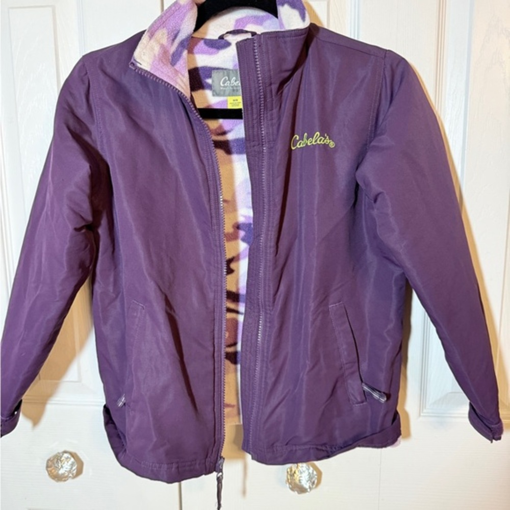Cabela's Purple Girls Fleece Lined Jacket Sz M AW